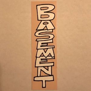 Basement band sticker